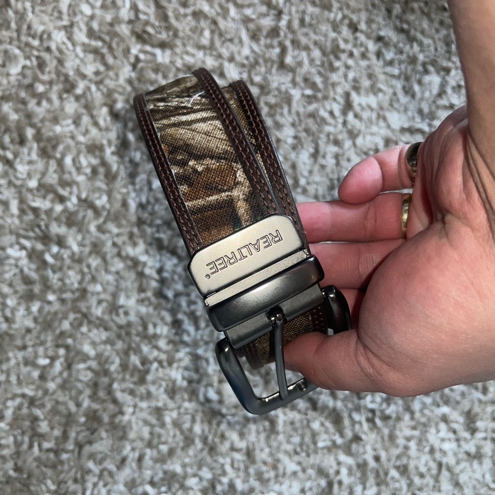Realtree Camouflage Belt with Metal Buckle